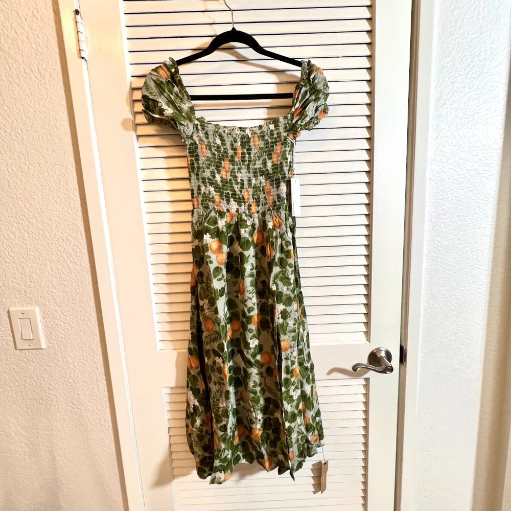 Reformation Inka Dress in Orange Grove - Picture 9 of 14